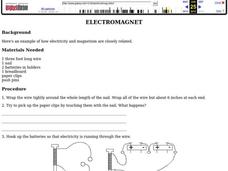 Electromagnet Worksheet Electromagnet Worksheet