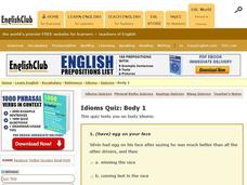 ESL Idioms Quiz: Human Body  Interactive ESL Idioms Quiz: Human Body  Interactive