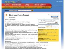 Electronic Poetry Project Lesson Plan Electronic Poetry Project Lesson Plan