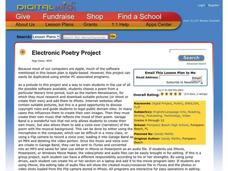Electronic Poetry Project Lesson Plan Electronic Poetry Project Lesson Plan
