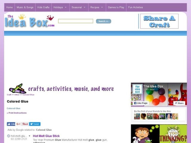 Colored Glue Activities & Project Colored Glue Activities & Project