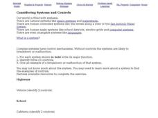 Considering Systems and Controls Worksheet Considering Systems and Controls Worksheet