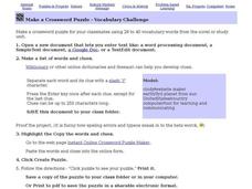 Make A Crossword Puzzle - Vocabulary Challenge Interactive Make A Crossword Puzzle - Vocabulary Challenge Interactive