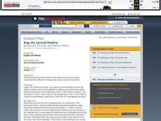 Rap as Lyrical Poetry Lesson Plan Rap as Lyrical Poetry Lesson Plan