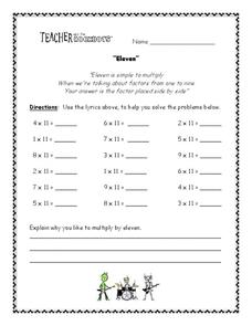 Eleven Worksheet Eleven Worksheet