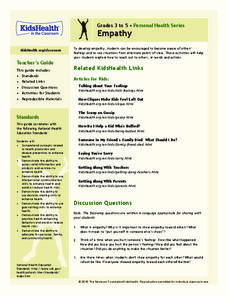 Empathy Lesson Plan Empathy Lesson Plan
