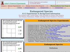Endangered Species Lesson Plan Endangered Species Lesson Plan