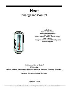 Energy and Control Lesson Plan Energy and Control Lesson Plan