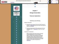 Energy Conservation Lesson Plan Energy Conservation Lesson Plan