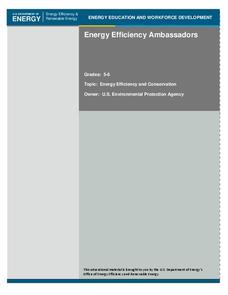 Energy Efficiency Ambassadors Lesson Plan Energy Efficiency Ambassadors Lesson Plan