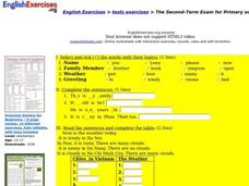 English Exercises: Test Exercises Interactive English Exercises: Test Exercises Interactive