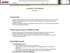 DNA Replication Lesson Plan DNA Replication Lesson Plan