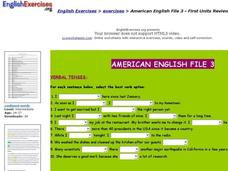 English Exercises:  American English File 3 Interactive English Exercises:  American English File 3 Interactive