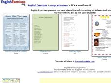 English Exercises:  It's A Small World Interactive English Exercises:  It's A Small World Interactive