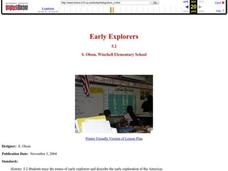 Early Explorers Lesson Plan Early Explorers Lesson Plan