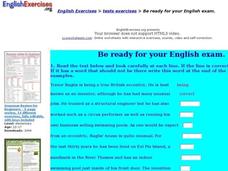 Be ready for your English exam Interactive Be ready for your English exam Interactive