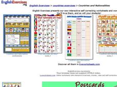 English Exercises: Countries and Nationalities Interactive English Exercises: Countries and Nationalities Interactive
