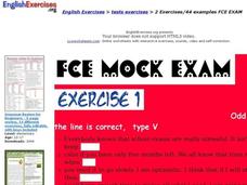 English Exercises - Tests Exercises FCI Mock Exam Interactive English Exercises - Tests Exercises FCI Mock Exam Interactive