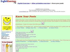 Know Your Poets Interactive Know Your Poets Interactive