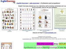 English Exercises: Jobs and Professions Interactive English Exercises: Jobs and Professions Interactive