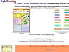 ESL: Possessive Adjectives with "To Be" Interactive ESL: Possessive Adjectives with "To Be" Interactive