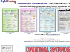 Conditional Sentences type 1 Interactive Conditional Sentences type 1 Interactive