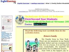 Brian's family Interactive Brian's family Interactive