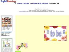 The Verb "be" Interactive The Verb "be" Interactive