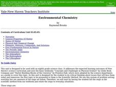 Environmental Chemistry Lesson Plan Environmental Chemistry Lesson Plan