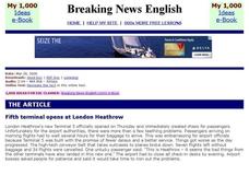 Breaking News English: Heathrow Terminal 5 Interactive Breaking News English: Heathrow Terminal 5 Interactive