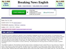 Breaking News English: Global Warming Interactive Breaking News English: Global Warming Interactive