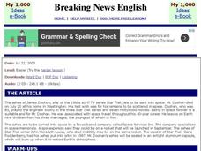 Breaking News English: Cremation Interactive Breaking News English: Cremation Interactive