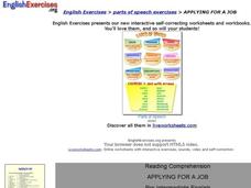 ESL Reading Comprehension-Job Advertisements Interactive ESL Reading Comprehension-Job Advertisements Interactive