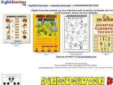 Kindergarten Kids: Animals Exercises Interactive Kindergarten Kids: Animals Exercises Interactive