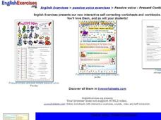 Passive Voice - Present Continuous Interactive Passive Voice - Present Continuous Interactive