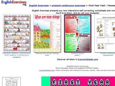 First Year Test - Tenses Interactive First Year Test - Tenses Interactive