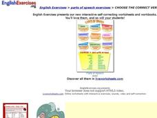 Choose the Correct Verb Interactive Choose the Correct Verb Interactive