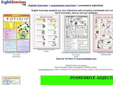 ESL-Possessive Adjectives Interactive ESL-Possessive Adjectives Interactive