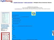 Multiple Choice Grammar Review Interactive Multiple Choice Grammar Review Interactive