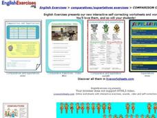 Comparison of Short Adjectives Interactive Comparison of Short Adjectives Interactive