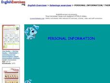 Personal Information / There to Be Interactive Personal Information / There to Be Interactive