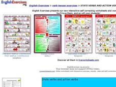 State Verbs and Action Verbs Interactive State Verbs and Action Verbs Interactive