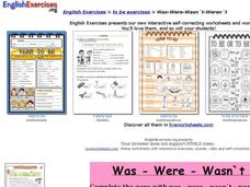 Was - Were - Wasn't - Weren't Interactive Was - Were - Wasn't - Weren't Interactive
