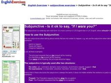 Subjuntives Interactive Subjuntives Interactive
