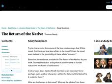 The Return of the Native Study Questions Interactive The Return of the Native Study Questions Interactive