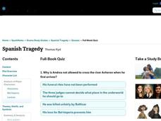 Spanish Tragedy Quiz Interactive Spanish Tragedy Quiz Interactive