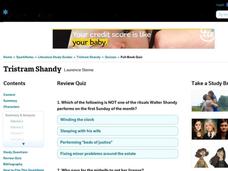 Tristram Shandy Review Quiz Interactive Tristram Shandy Review Quiz Interactive
