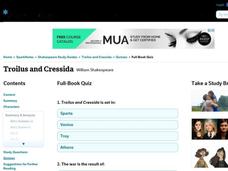 Troilus and Cressida Quiz Interactive Troilus and Cressida Quiz Interactive
