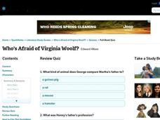 Who's Afraid of Virginia Woolf? Review Quiz Interactive Who's Afraid of Virginia Woolf? Review Quiz Interactive