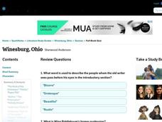 Winesburg, Ohio Quiz Interactive Winesburg, Ohio Quiz Interactive